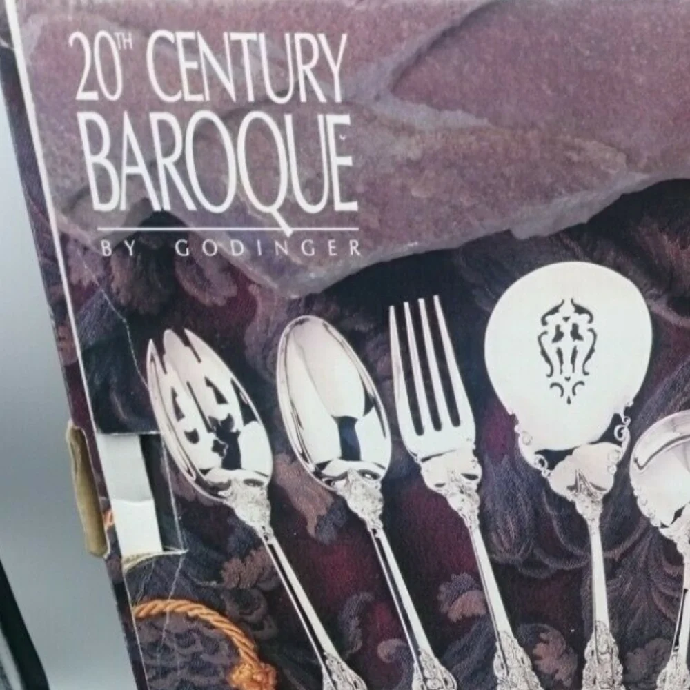 20th Century Baroque 8 piece serving set By Godinger New In Box